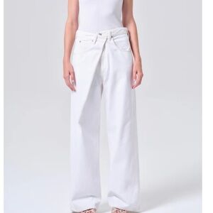 Agolde Vana Fold Jean in White “Milkshake” Size 27